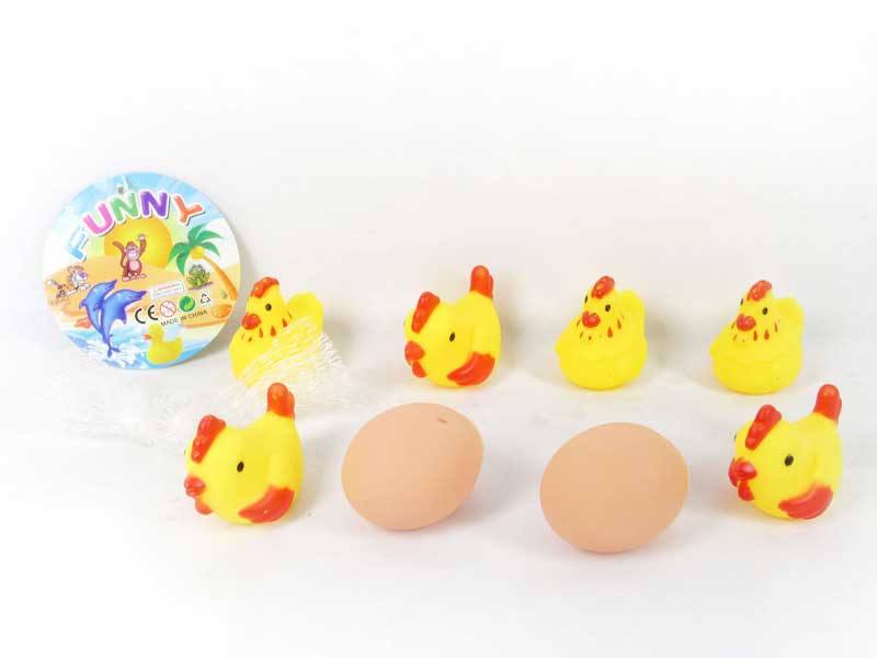 Latex Chicken & Latex Egg(8in1) toys