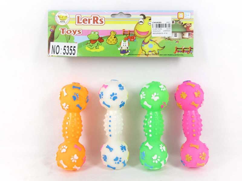 Latex Pet Dumbbell(4in1) toys
