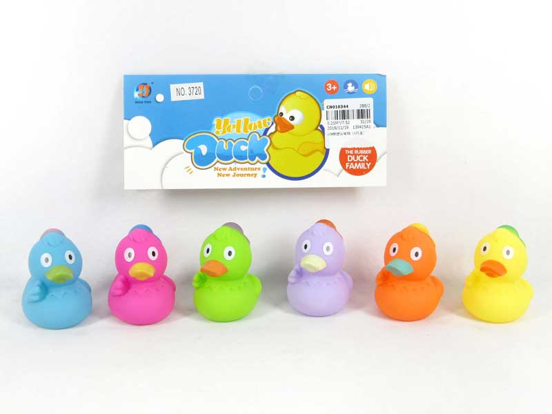 6CM Latex Duck(6in1) toys