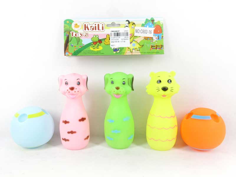 Latex Bowling Game（5in1） toys