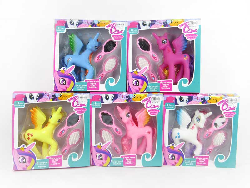 Latex Horse Set(5C) toys