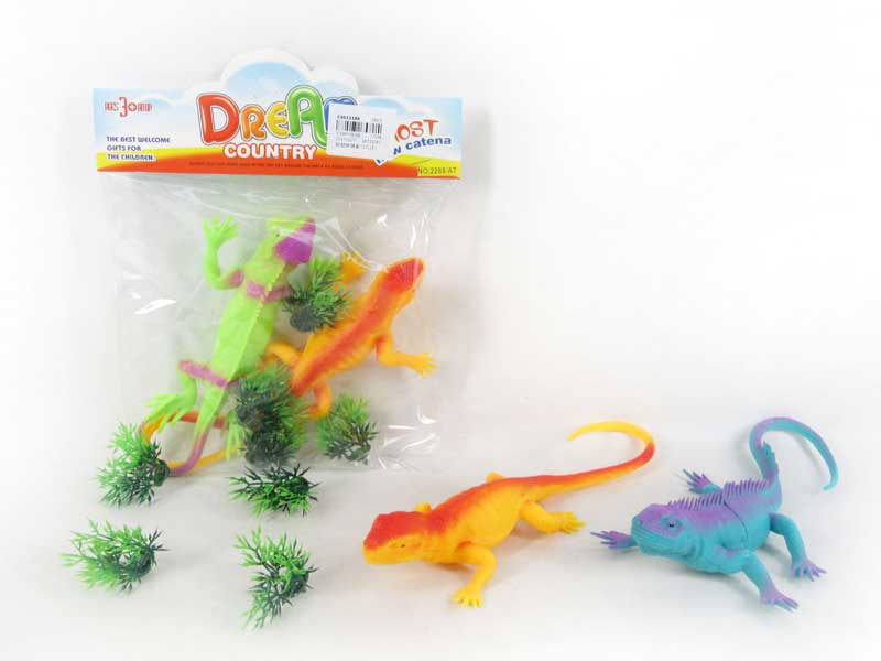 Latex Lizard Set(2in1) toys