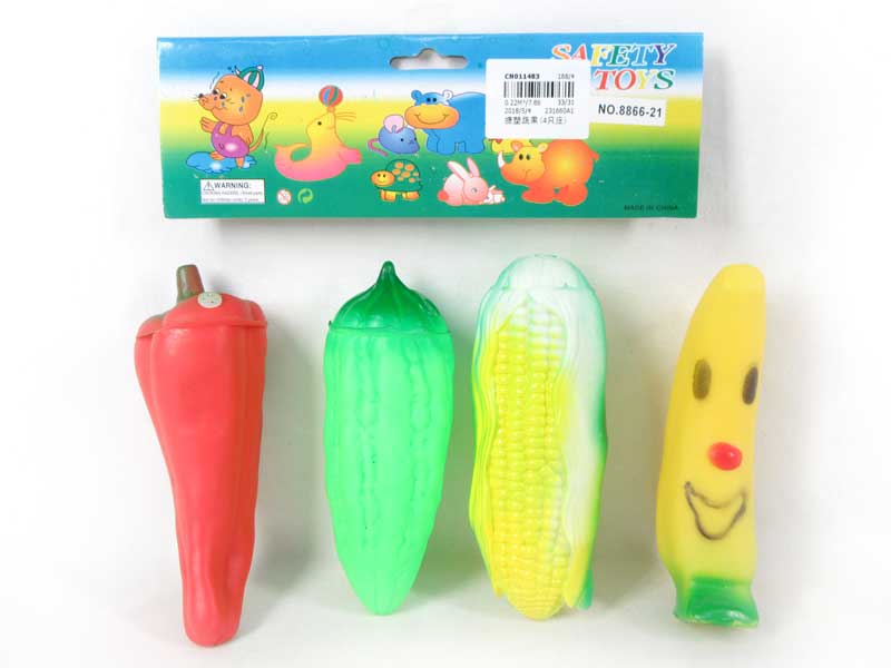 Latex Vegetable And Fruit(4in1) toys