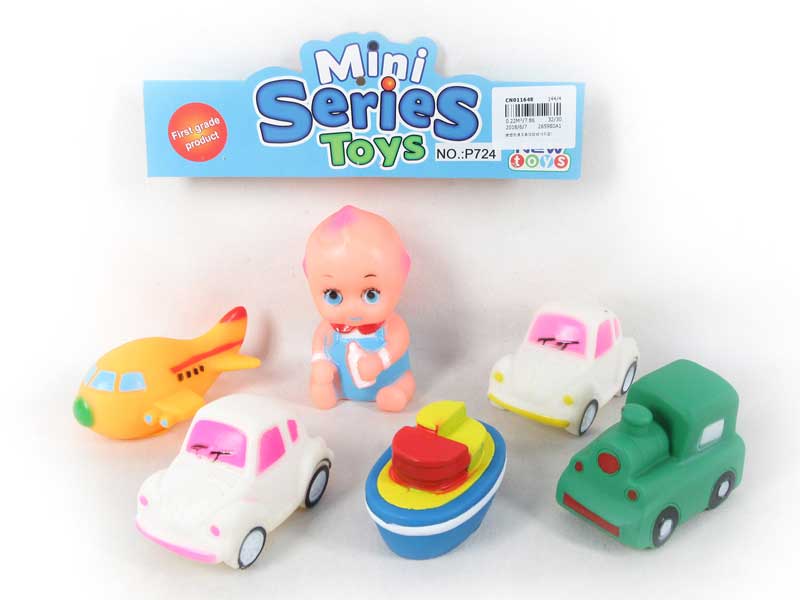 Latex Transport & Moppet(6in1) toys