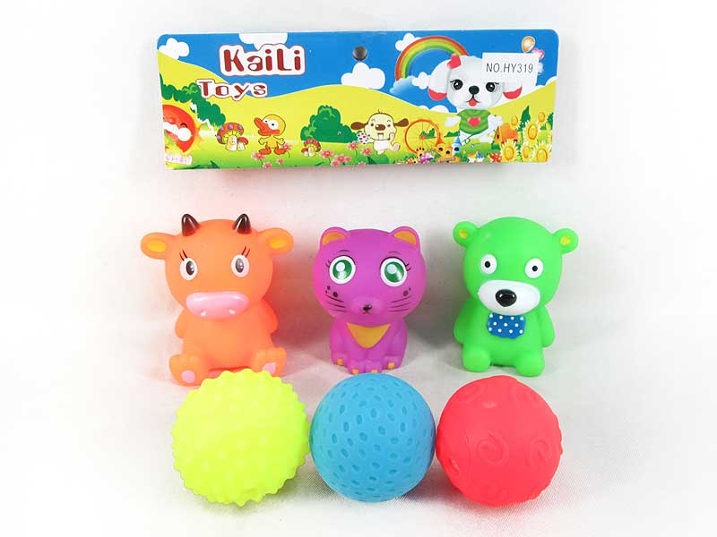 Latex Animal & Ball(6in1) toys