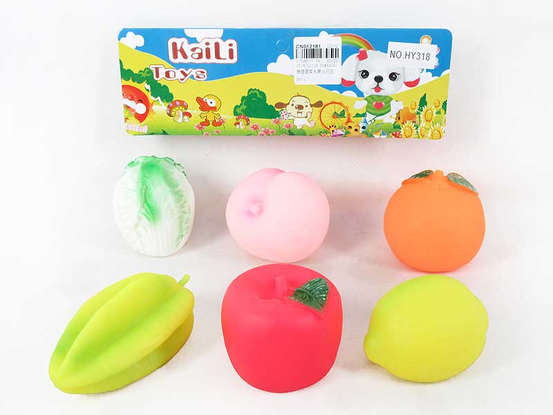 Lined Vegetables & Fruits(6in1) toys