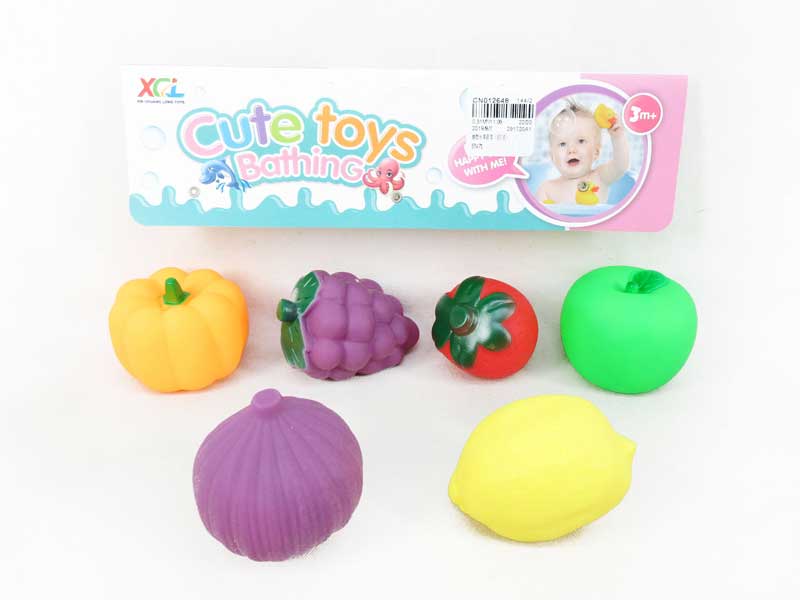 Latex Fruit Vegetable(6in1) toys