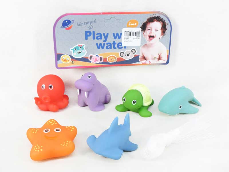 Latex Sea Animal(6in1） toys