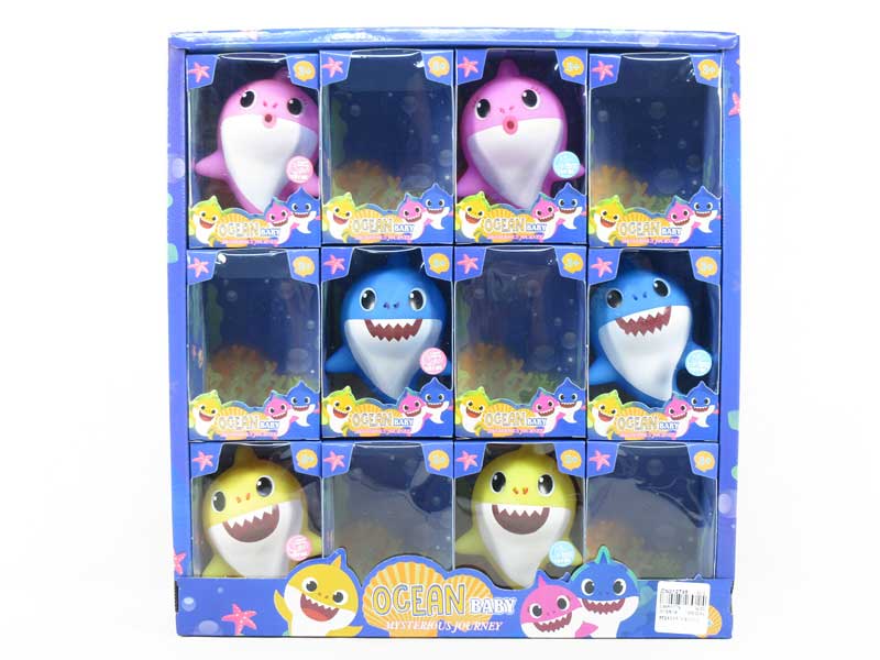 Latex Shark Baby W/L_M(12in1) toys