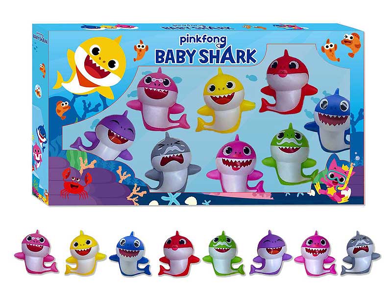 6cm Latex Shark Baby(4in1) toys