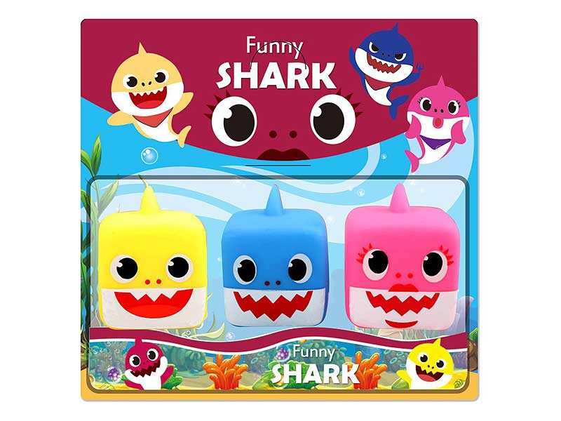 7cm Latex Shark Baby(3in1) toys