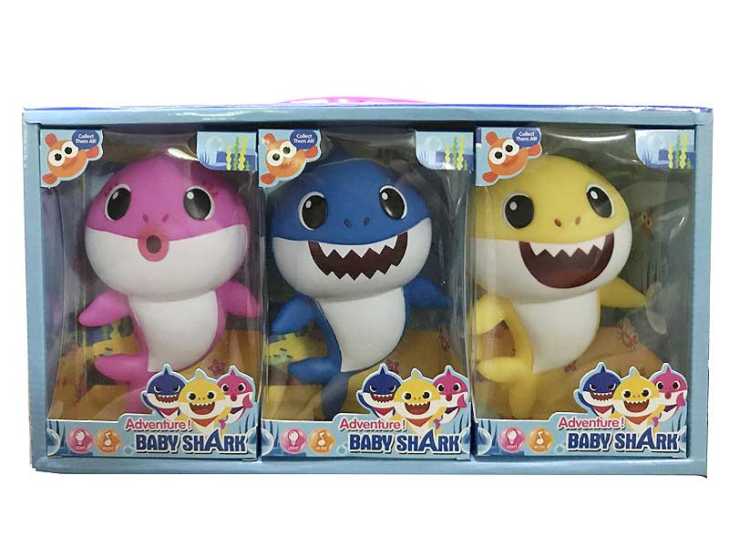 8inch Latex Shark Baby W/M(3in1) toys