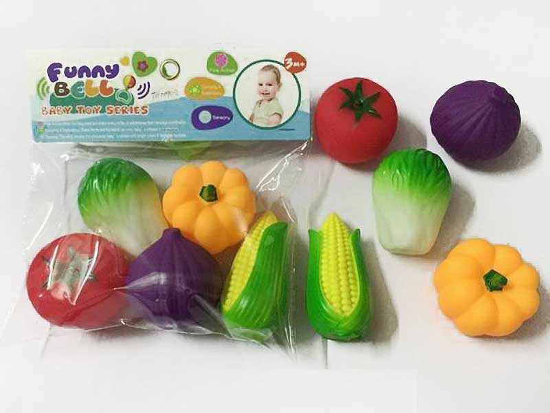 Latex Vegetable(5in1), soft vegetable set toys