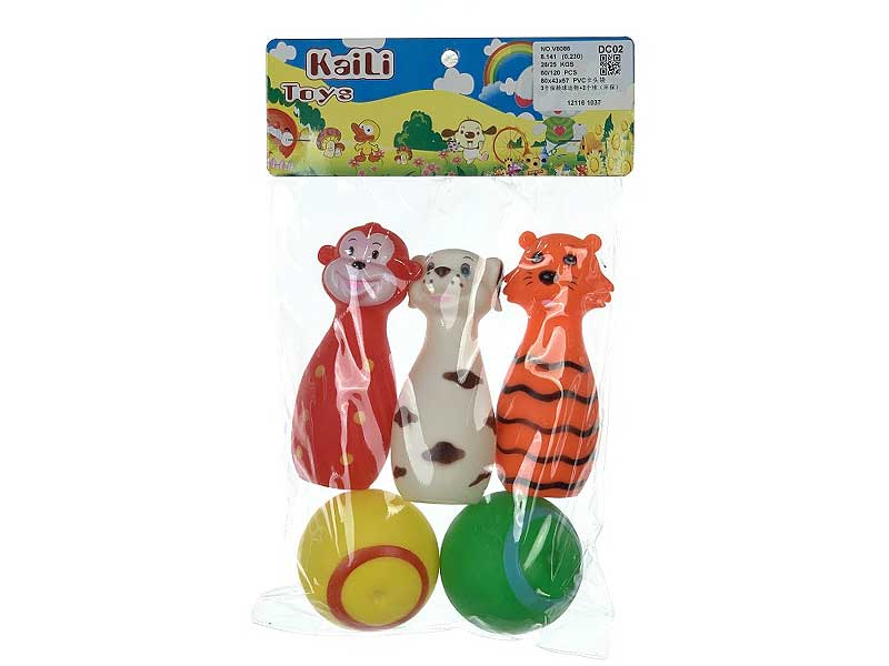 Latex Animal & Ball(5in1) toys