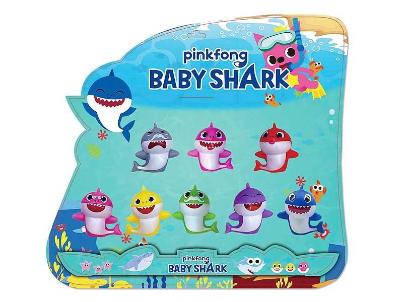 2.4inch Latex Shark(8in1) toys