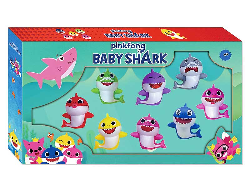 2.4inch Latex Shark(8in1) toys