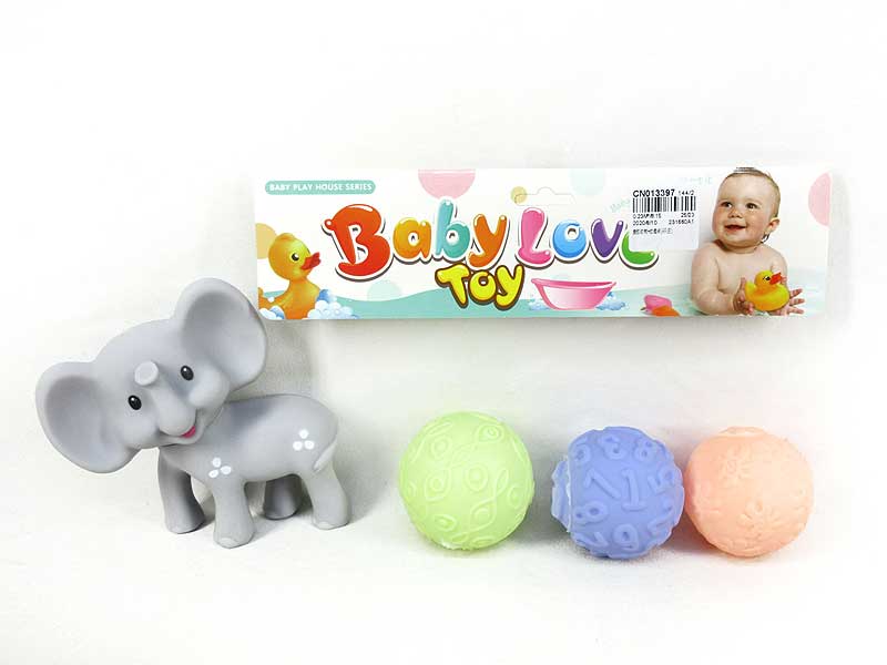 Latex Elephant & Ball(4in1) toys