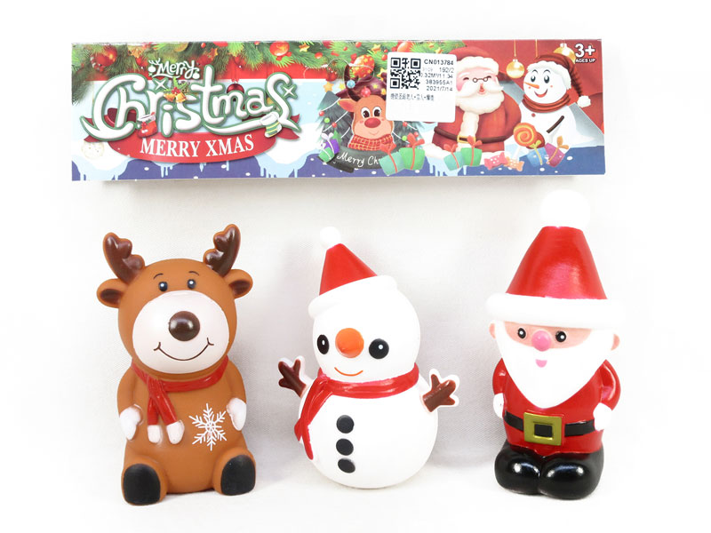 Latex Santa Claus & Snowman & Elk toys