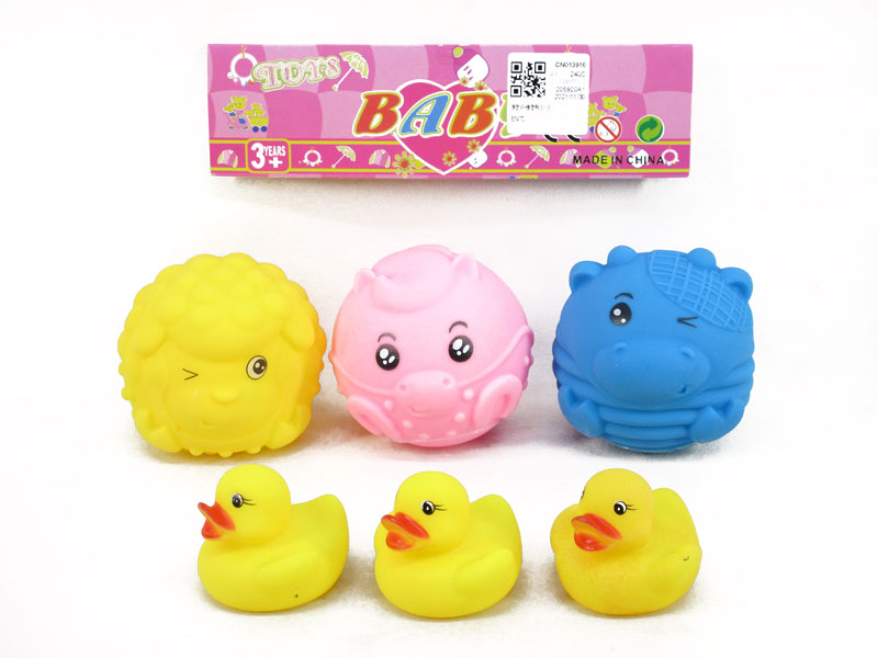 Latex Ball & Latex Duck(6in1) toys