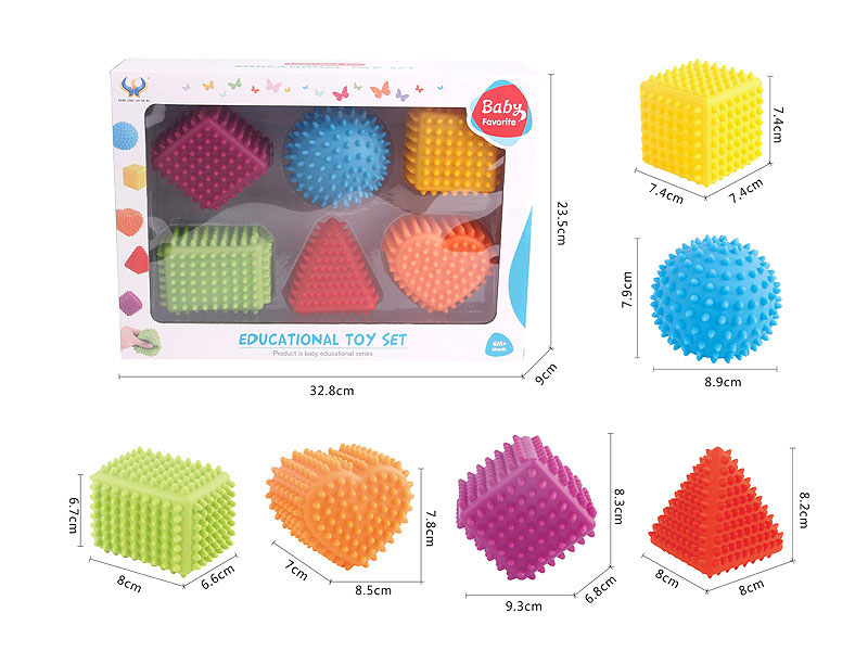 Latex Geometry(6in1) toys