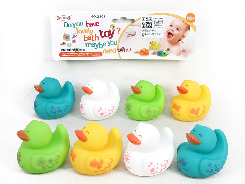 Latex Thermochromic Duck(8in1) toys