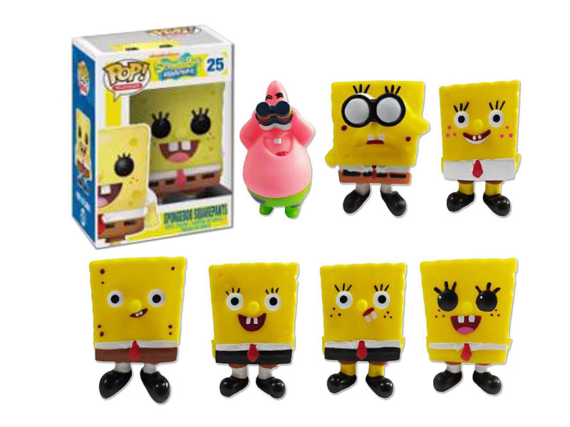 3inch Latex Spongebob(8S) toys