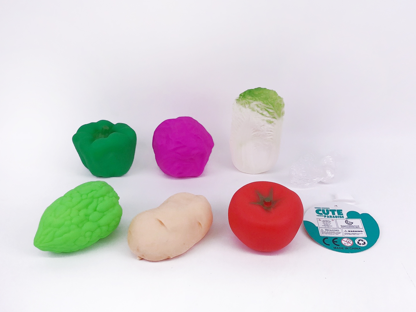 Latex Vegetable toys