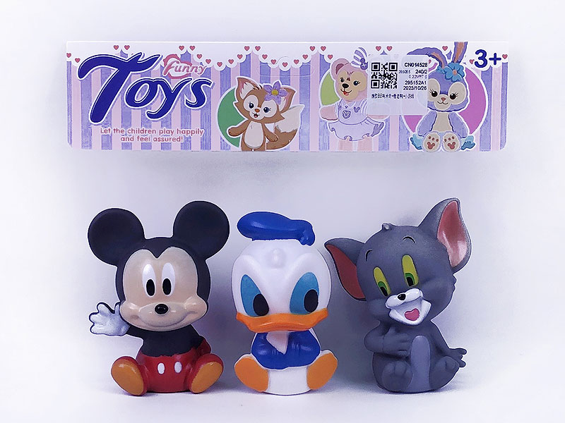 Latex Mickey & Donald Duck & Tom Cat toys
