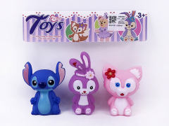 Latex Lingna Beier & Star Dailu & Stitch toys