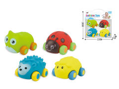 Latex Animal Car(4in1) toys