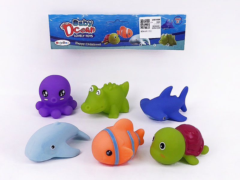 Latex Sea Animal(6in1) toys