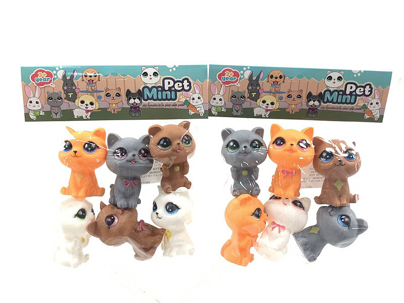 Latex Cat(6in1) toys