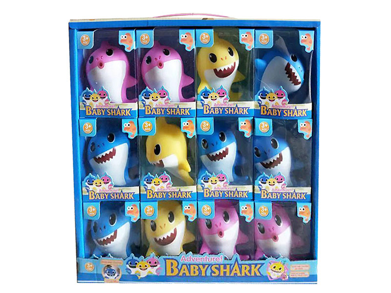 Latex Shark Baby W/L_M(12in1) toys