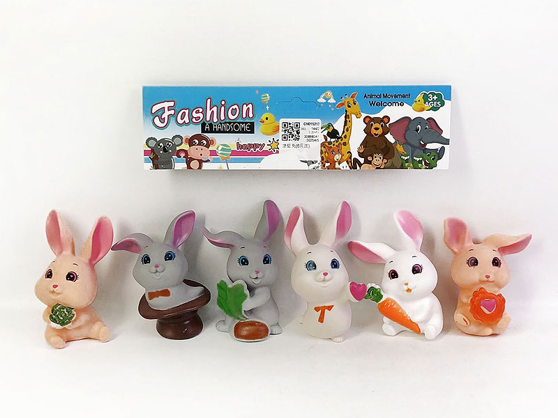 Latex Rabbit(6in1) toys