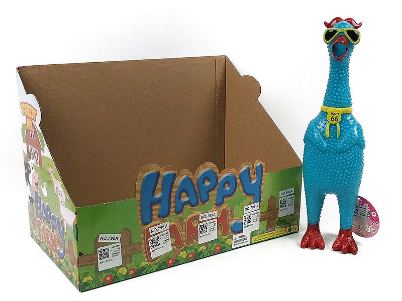Latex Chicken W/S(12in1) toys