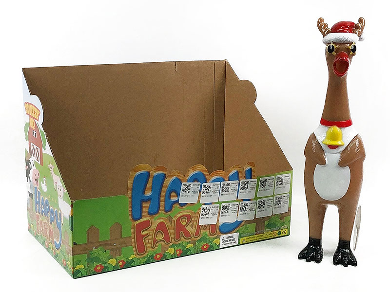 Latex Chicken W/S(12in1) toys