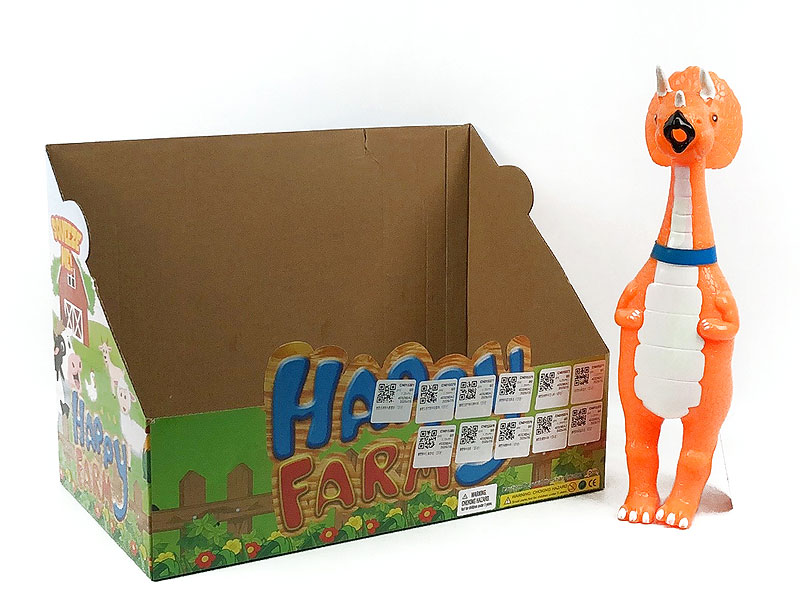 Latex Triceratops W/S(12in1) toys