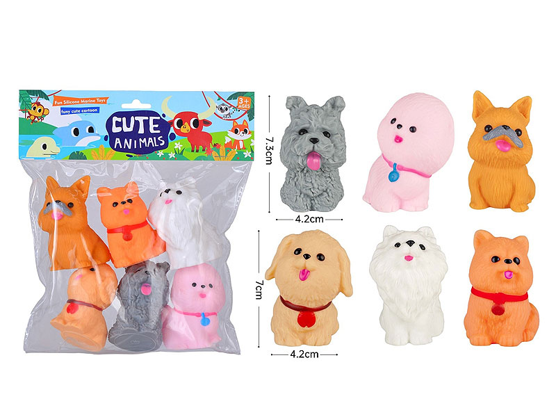 Latex Pet Dog(6in1) toys