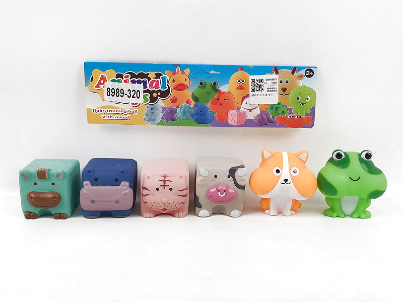 Latex Block & Frog(6in1) toys