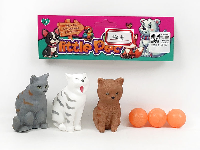 Latex Cat Set(3in1) toys