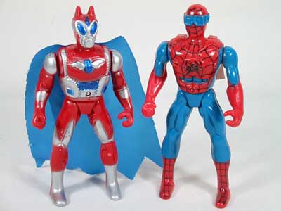 spider-man & bat-man toys