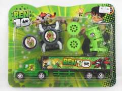Ben10  Transtormer & Film Roll Enginery & Container Truck toys