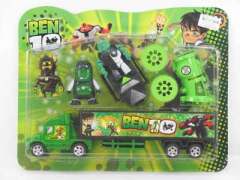 Ben10  Transtormer & Film Roll Enginery & Container Truck toys