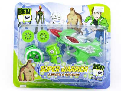 Ben10 Transtormer & Gun  W/L_IC toys