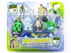Ben10 Transtormer & Pull Back Container Truck W/L_IC