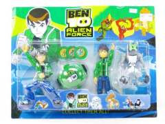 怪兽套加BEN10公仔加发射器(3只庄)