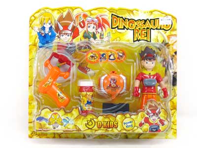 Doll W/L_IC & Flying Disk Gun (2S) toys