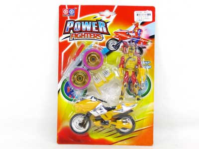 Transforms Motorcycle & Man(4C) toys