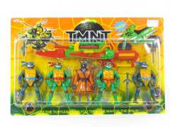 Turtles Set & Gun W/M(5in1)