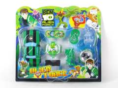 BEN10公仔加明苯变身器带灯光/IC